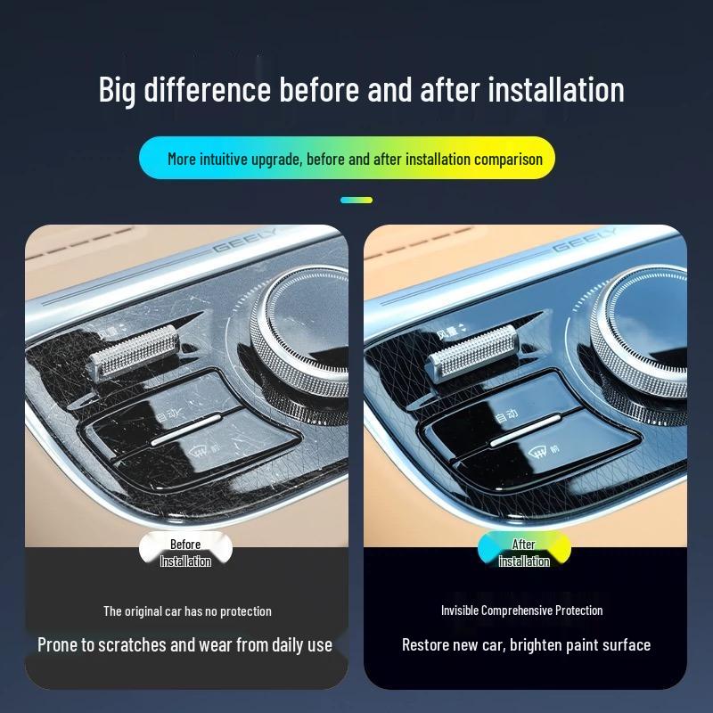 Transparent TPU Interior Film for 2021-2025 GAC Aion V Plus Console and Door Panels