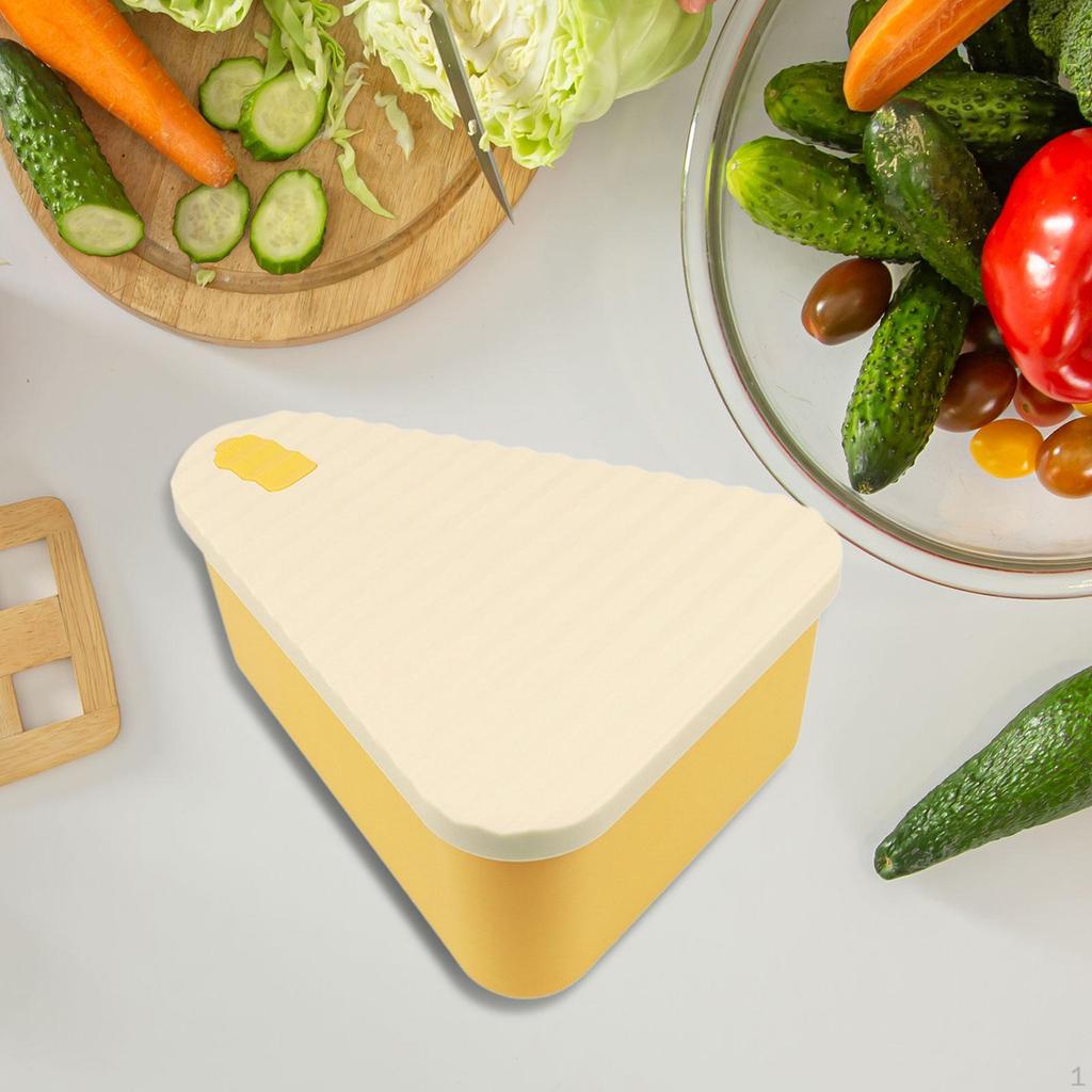 Food Grade Silicone Pizza Storage Box Lunch Sturdy Multipurpose Easy Cleaning for Home & Travel