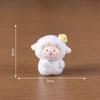 Plush Figurines Cute Little Sheep Figurines Adorable Decorative Items KeychainsBags Hanging Accessoriesand Small Ornaments