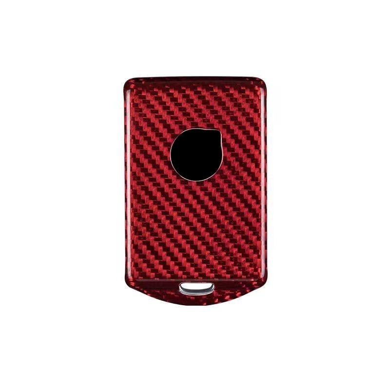 Carbon Fiber Car Key Case Shell Fob Cover  Styling Accessories Fit For Volvo S60 S90 V60 V90 Xc60 Xc90