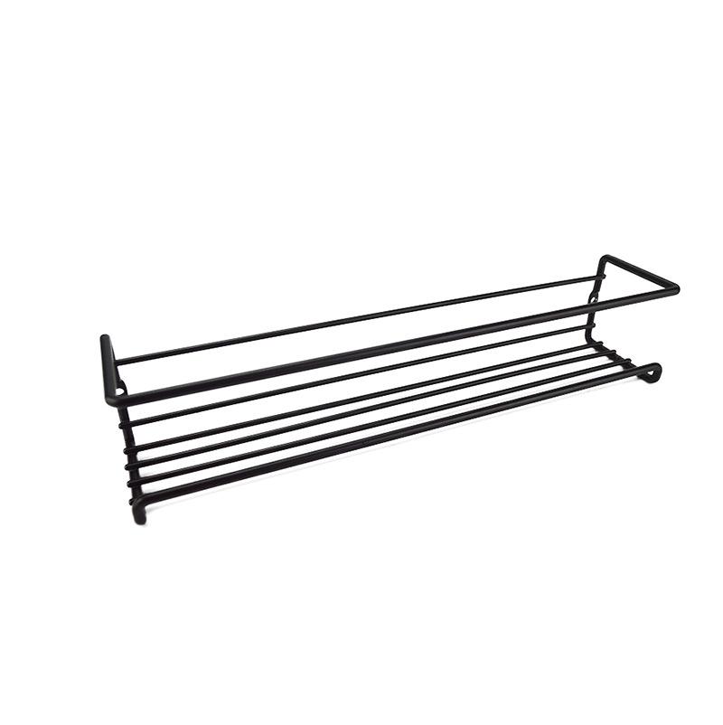 

2 шт. Органайзер для специй, настенная полка, набор банок для специй, подвесная полка, держатель для бутылок с приправами, кухонное хранилище для банок со специями чёрный