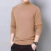Tingxin Men's Slim Fit Modal Long-Sleeve Mid-Neck T-Shirt