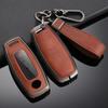 Zinc Alloy+ Leather Car Key Case Cover for Nissan Juke 2023 X-trail T33 Qasqhai J12 2022 Ariya Altima Teana2 3 4 5 Buttons Key