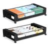 Rolling Under-Bed Storage Organizer with Lid - Dustproof Wardrobe for Clothes and Shoes