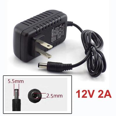 12V 2A 5,5mm x 2,5mm Napájecí zdroj Typ americké zástrčky AC 100V-240V Na DC adaptér Zástrčka pro CCTV IP kameru