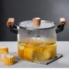 ZISIZ Transparent Glass Soup Pot
