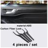 Car Head Lights Switch Button / A Pillar / Steering Wheel Cover Trim Carbon Fiber ABS Accessories For Ford Focus MK4  -