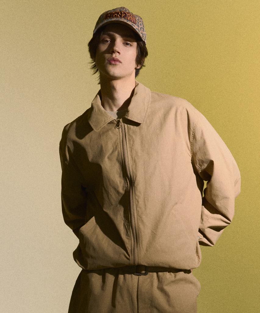 Black Moment Signature Nylon Oversized Blouson 2Way[[Beige]