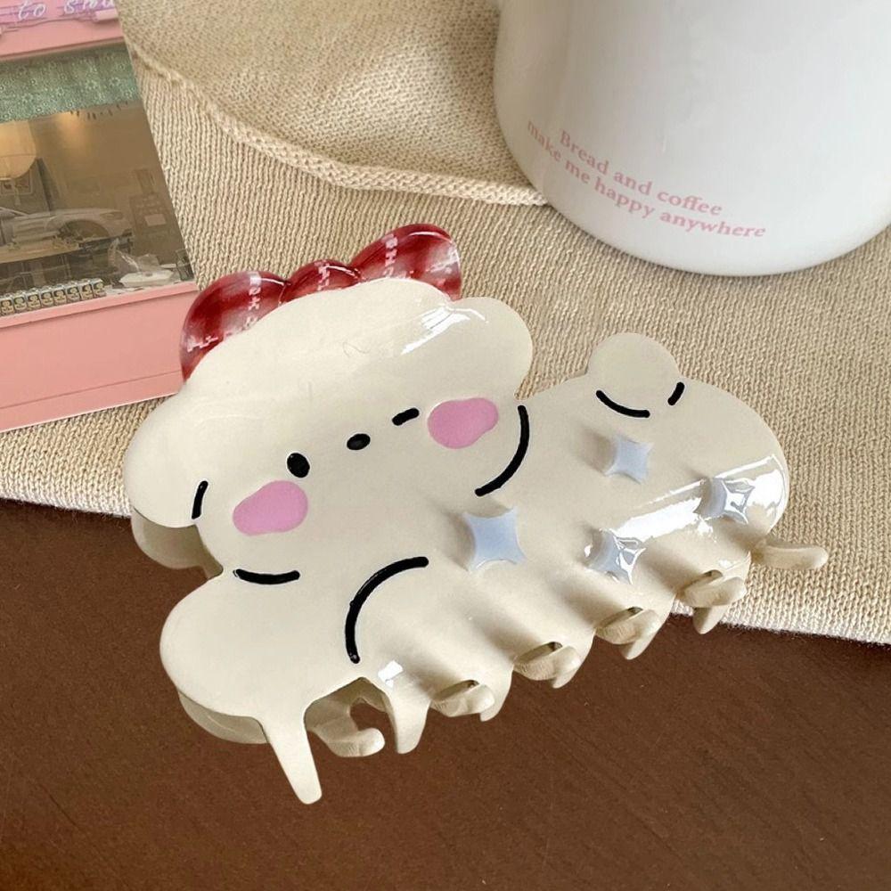 

Star Acetate Hair Clip Bowknot Animal Shark Clip Creative Dog Hair Claw Wash Face