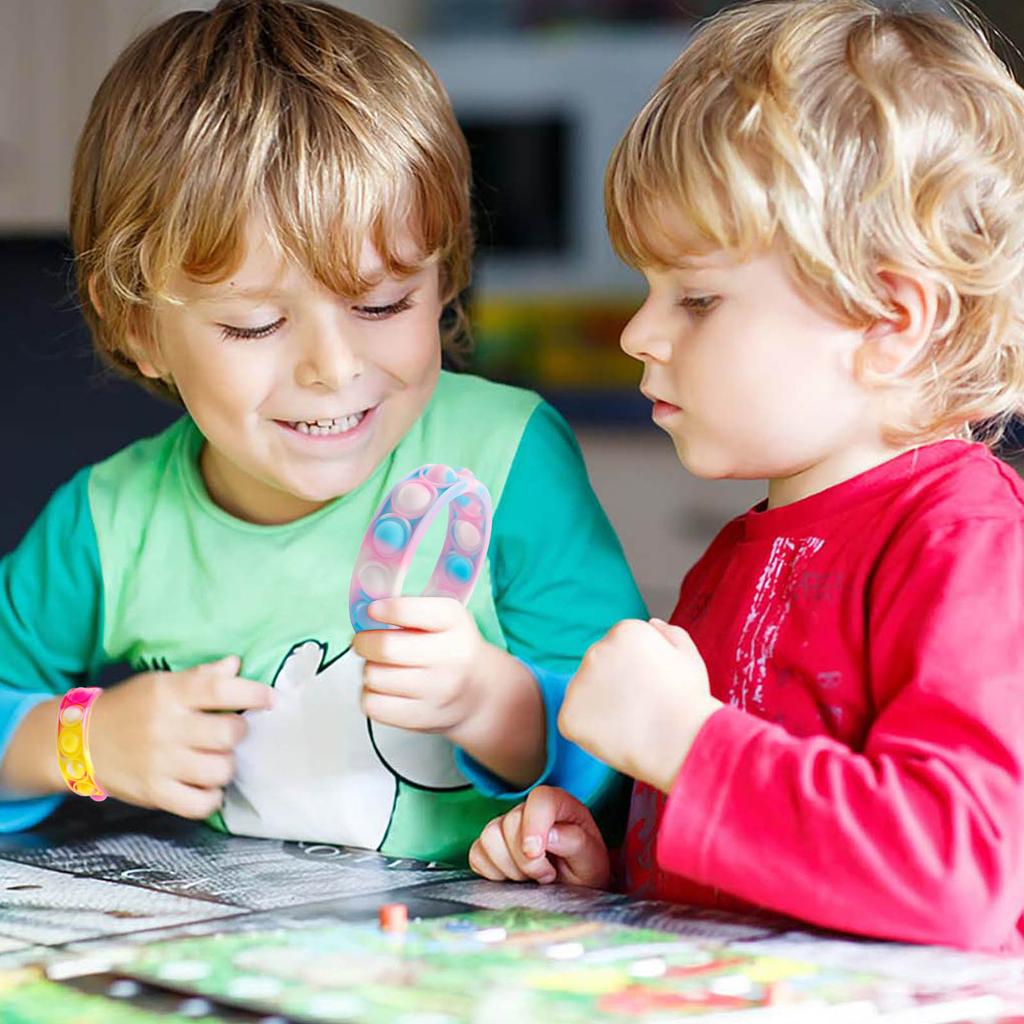 12PCS Guffo Toys, Stress Reliever Sensory Silicone Squ-eeze Toys With