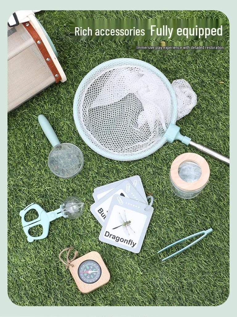 Kids' Outdoor Insect Catcher & Science Exploration Kit with Compass and Magnifying Glass
