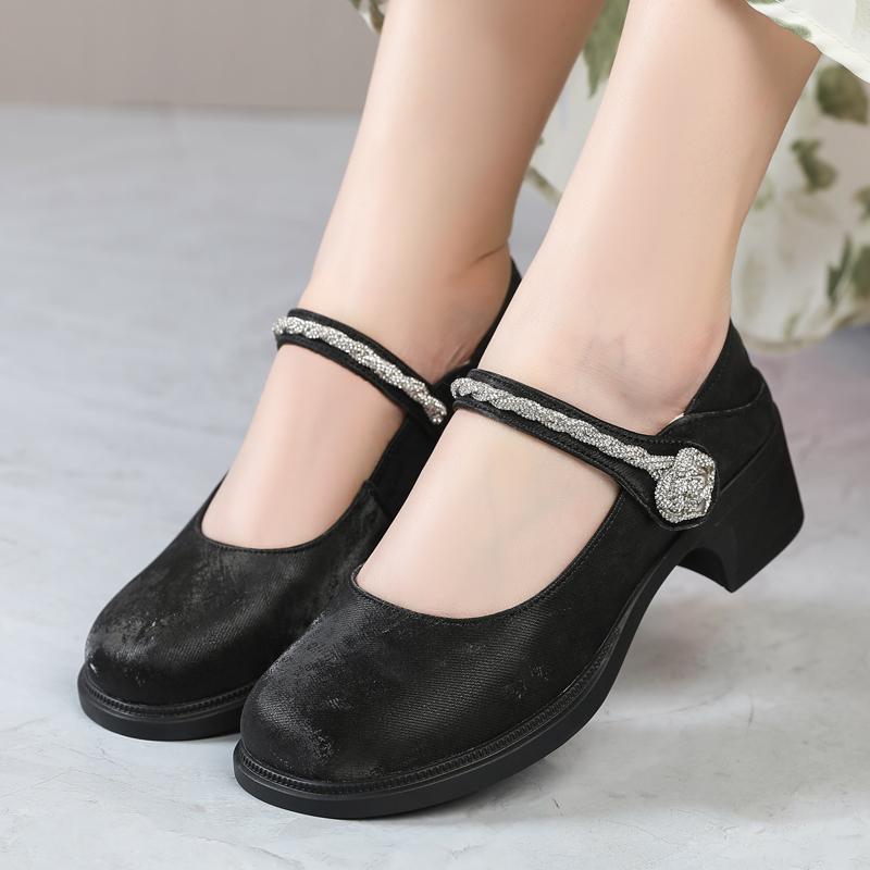 

Fashion GKTINOO Round Toe Pumps Comfortable Shoes 2025 New Spring Autumn High Heel Shoes Platform Women Genuine Leather Shoes Large Size 265