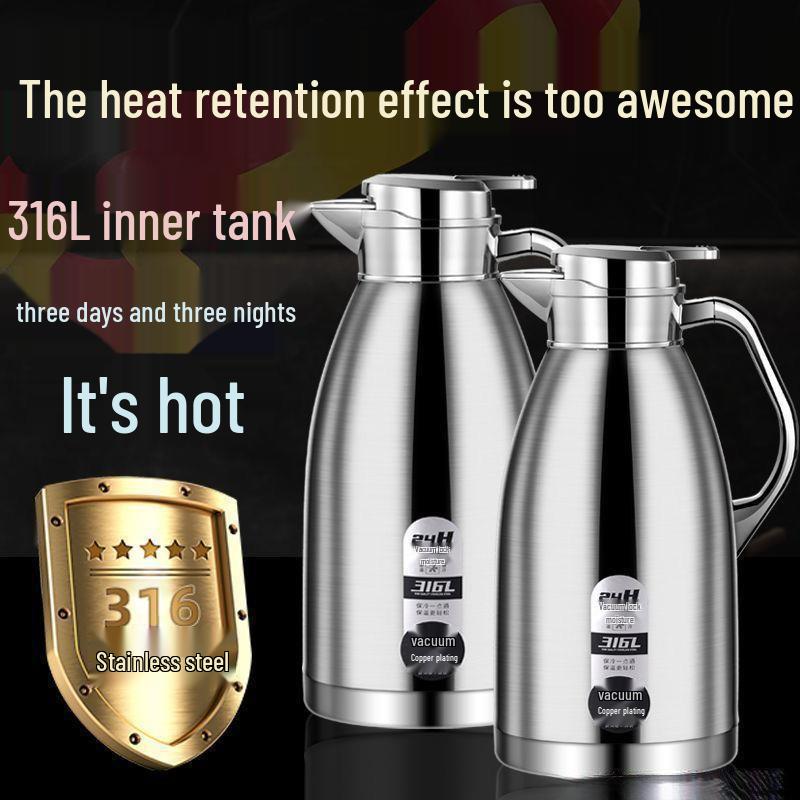 316 Stainless Steel Insulated Kettle for Home and Commercial Use