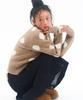 AMES-WORLDWIDE Dot Pullover Knit Beige