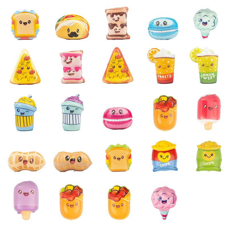 Little Octopus Ice Cream Squeeze Toy - Slow Rebound PU Foam for Stress Relief and Fun