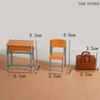 1:12  Classroom Desk Blackboard Book Bag Furniture Dollhouse Miniature Simulation Home Model Decor Toy Doll House Accessories