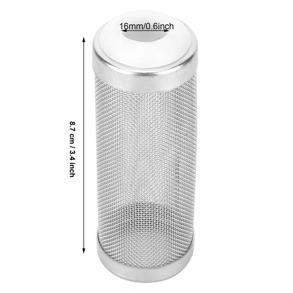 5Pcs Aquarium Filter Mesh Stainless Steel Aquarium Filter Inflow Inlet Mesh Basket Shrimp Protecting 12mm 16mm Optional