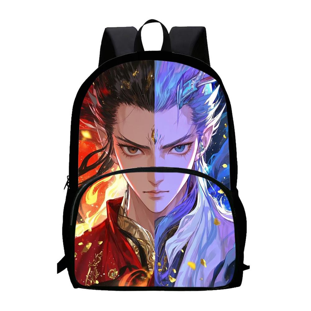 Durable Backpack Nezha Oxford Bookbag For School Use Large Capacity Gift Bag