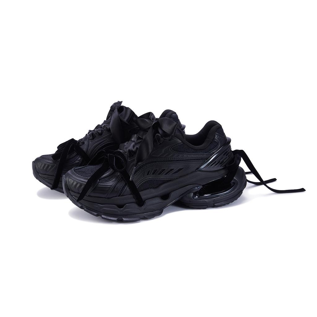 Li Ning Lijun BOW Comfortable Versatile Durable Support Low Top Casual Shoes Women Casual Shoes Black AZGU008-7