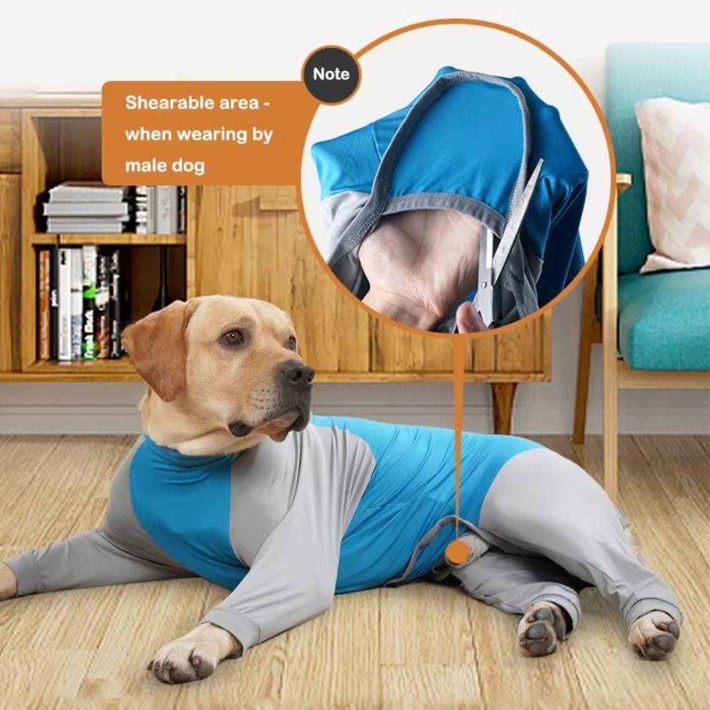 Breathable Large Pet Protection Jumpsuit Elastic Dog Recovery Bodysuit Dog Weaning Bodysuit  Pets