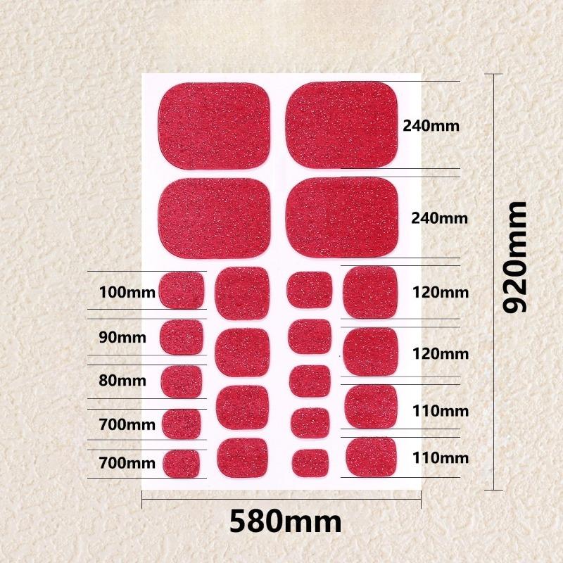 Naklejki na paznokcie u stóp w jednolitym kolorze, z brokatem i efektem kociego oka, wodoodporne, wybielające, pełne naklejki, naklejki na paznokcie u stóp, naklejki na paznokcie z efektem aurora