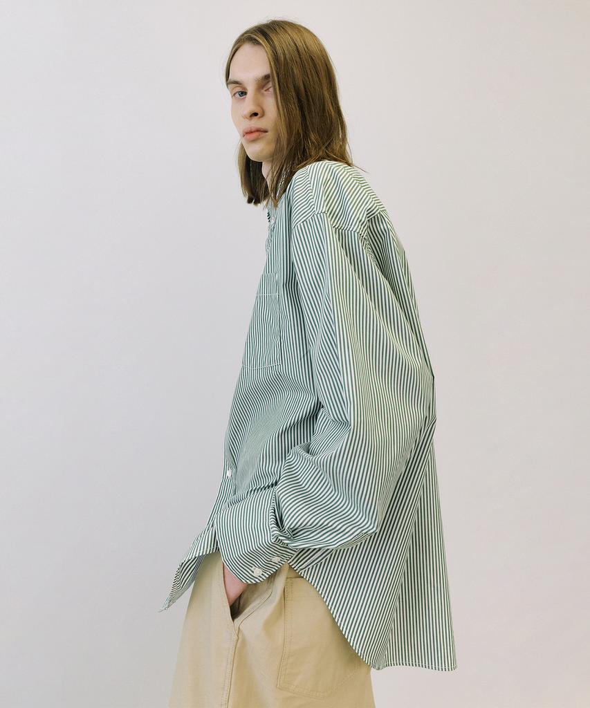 ENDOOR Piano Over Shirt (Green Stripe)
