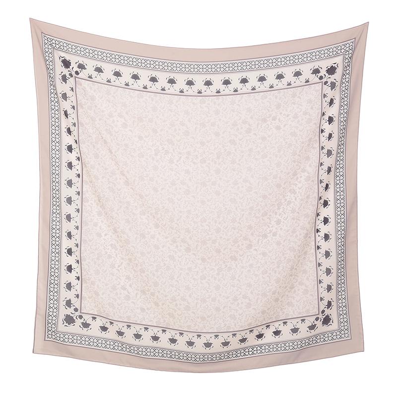 Malaysia Floral Printed 110 Square Scarf Muslim Hijab Women Elegant Shawls Ladies Casual Headscarf Turban Kerchief  Wholesale