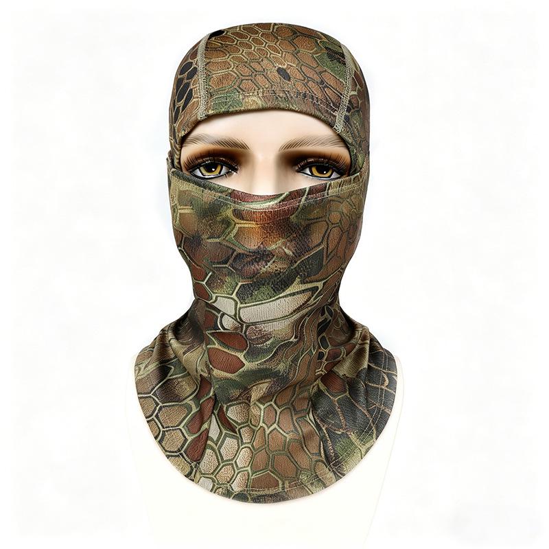 Camo Balaclava: Breathable, Quick-Dry Neck Gaiter for Cycling, Sun Protection, Fishing & Mountaineering One Size