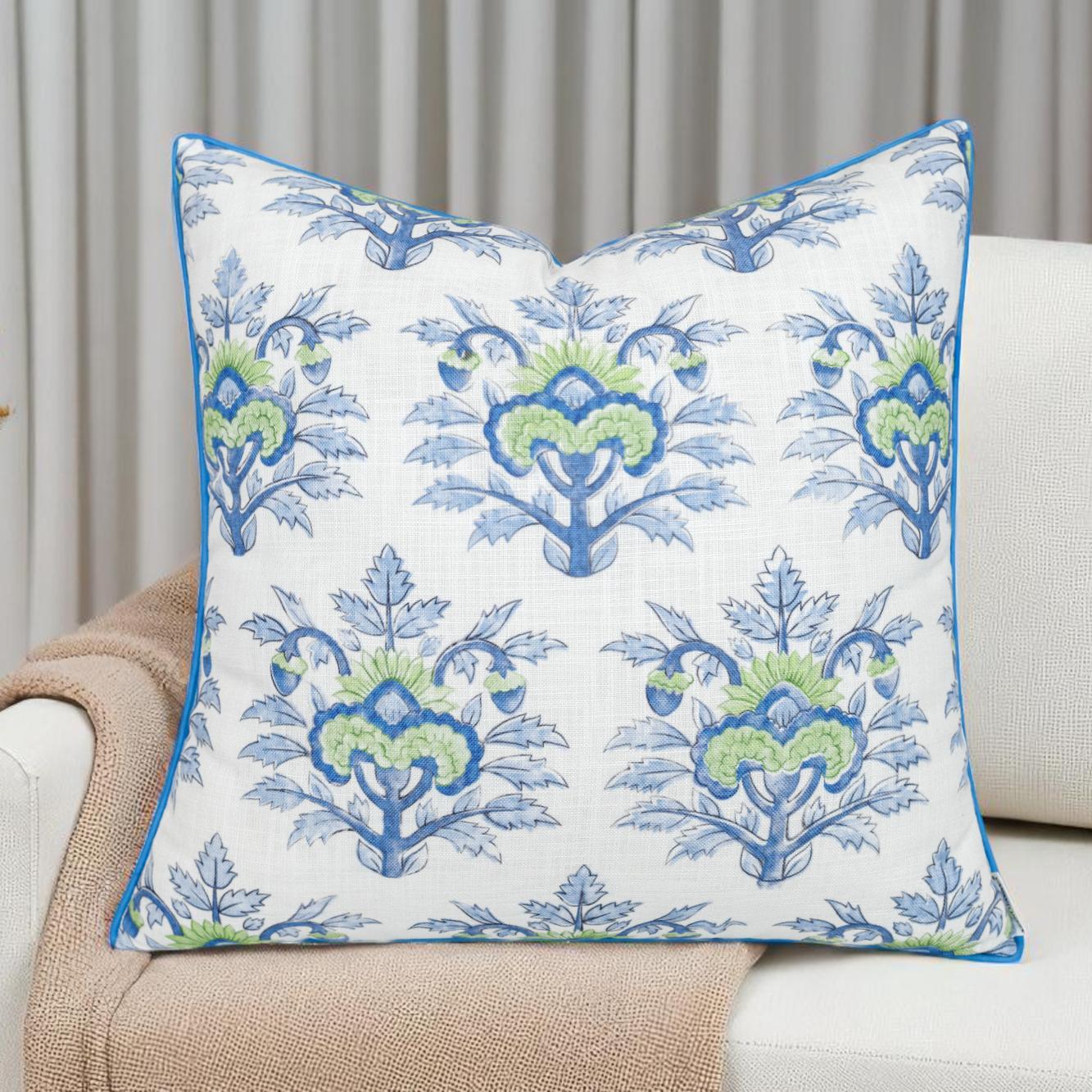 

Eurasia Decor Vanya Printed Decorative Cushion Cover – Cotton Blend 45 cms x 45 cms (Pack of 1) синій
