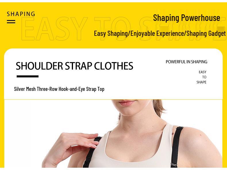 Adjustable Sweat-Wicking Body Shaper Sports Vest with Three-Row Buckle