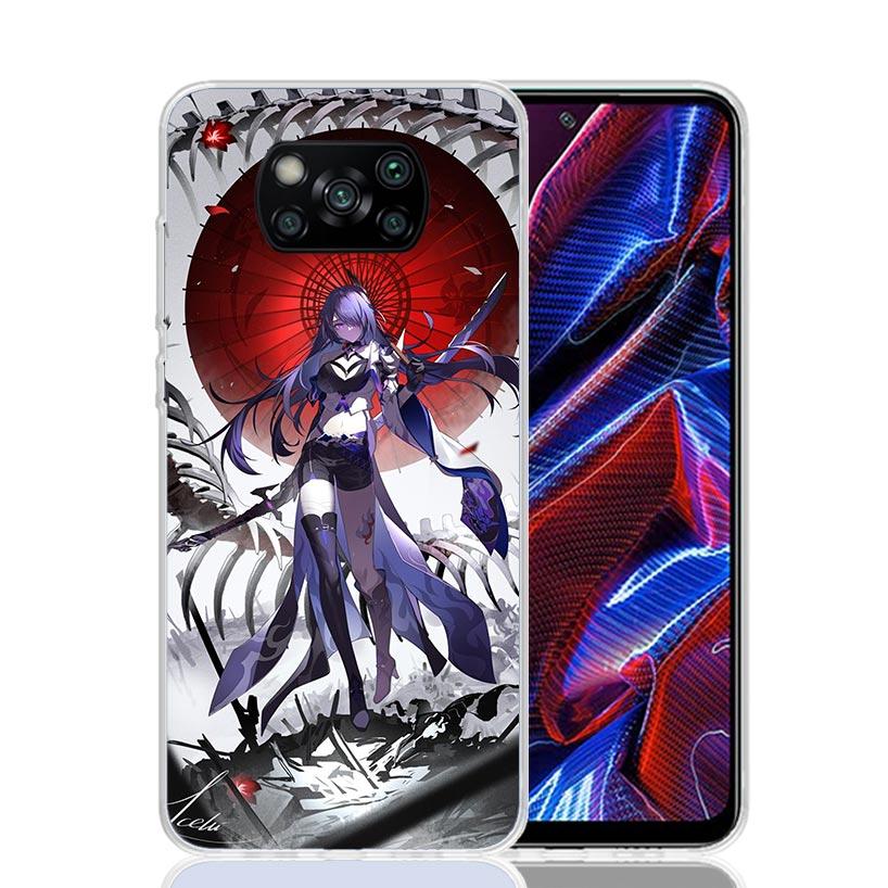 

Honkai Star Rail Acheron Phone Case For Xiaomi Poco F7 Ultra X7 X6 Pro X5 Redmi 15 15C 13 13C 12 12C 10 10A 10C 9 9A 9C 9T Shell Xiaomi Poco X7 Pro