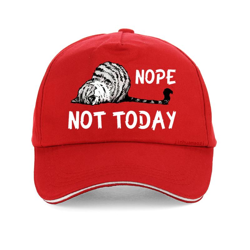 Nope Not Today cat Baseball Cap Cartoon Cute Cat feUnisex hats Adjustable snapback caps