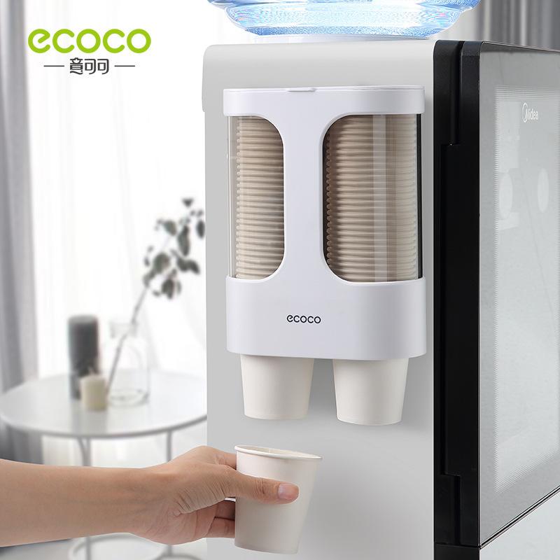 Wall-mounted Paper Cup Holder Disposable Cup Holder for Household Use Free Punch Water Dispenser Cup Extractor Large