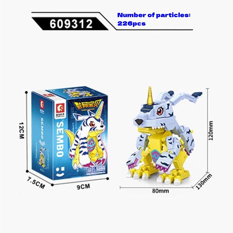 Digimon Building Blocks Kawaii Yagami Taichi Agumon Model Educational Assembly Childrens Toys Birthday Gift Gabumon Figure