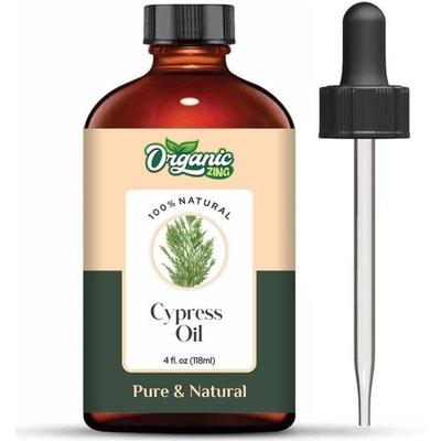 Chiparos Organic Zing (Cupressus) Ulei | Ulei Esențial Pur și Natural pentru Îngrijirea Pielii, Aromă și Difuzoare - 118ml/3.99fl oz