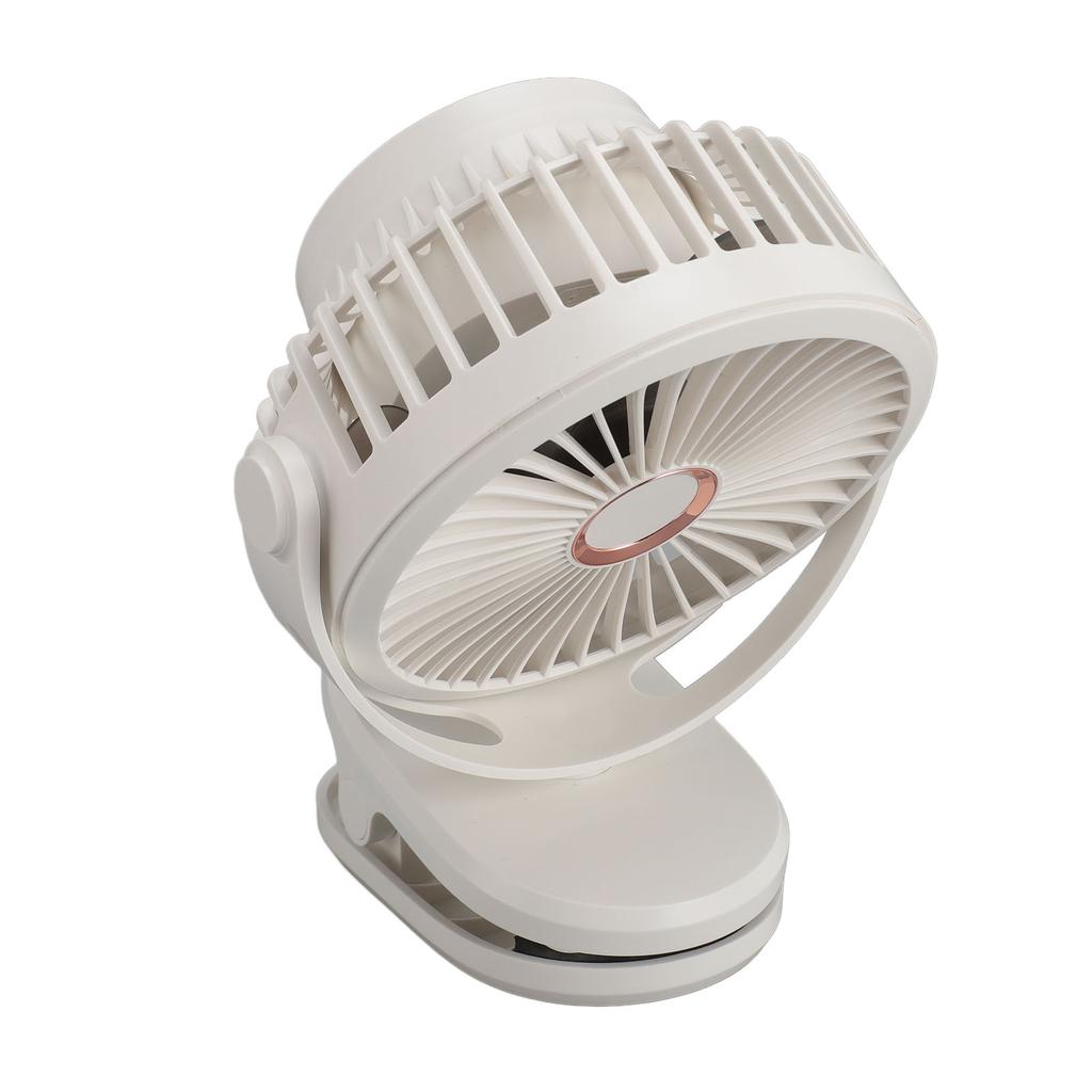 10000mAH USB Clip On Fan Rechargble Miniature Table Fan Portable 360 Degree Rotate Cooling Fan for Bedroom   Desktop