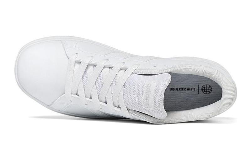 Adidas Neo GRAND COURT Synthetic Leather Abrasion Resistant Low top Kids' Skateboarding Shoes White Kids' FZ6158