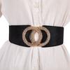 Stylish And Comfortable Black Elastic Waist Belt For Women Ideal For Dressy Casual Wear