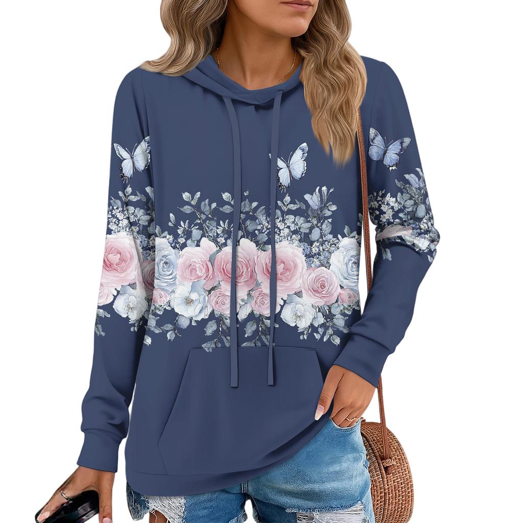 Womens Pullover Hoodies Teen Girls Fashion Hooded Sweatshirt Womans Fall Tunic Top