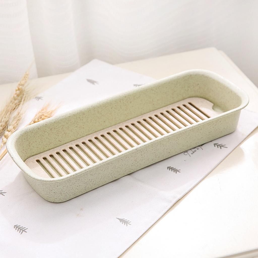 Flatware Box Removable Draining Tray Multi Functional Tableware Organizer for Chopsticks Spoon Fork
