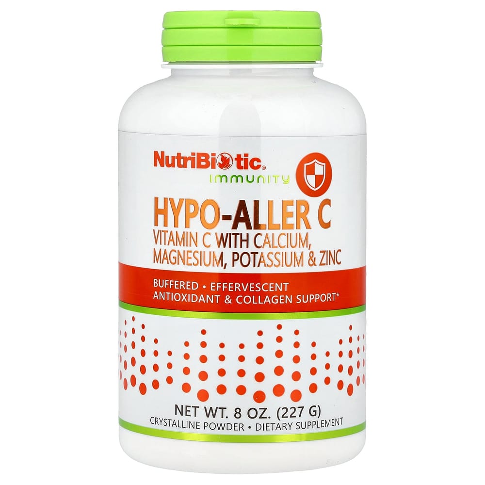 iHerb NutriBiotic Hypo-Allergenic C Vitamin C with Calcium, Magnesium, Potassium & Zinc 227g (8 oz)