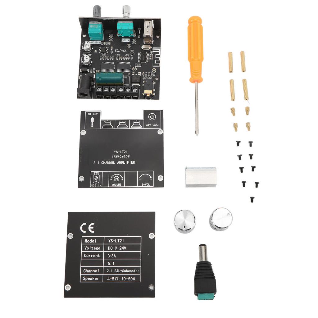 YS LT21 Bluetooth Audio Digital Amplifier Board Module 2.1 Channel 15W 15W 30W with Bass Channel