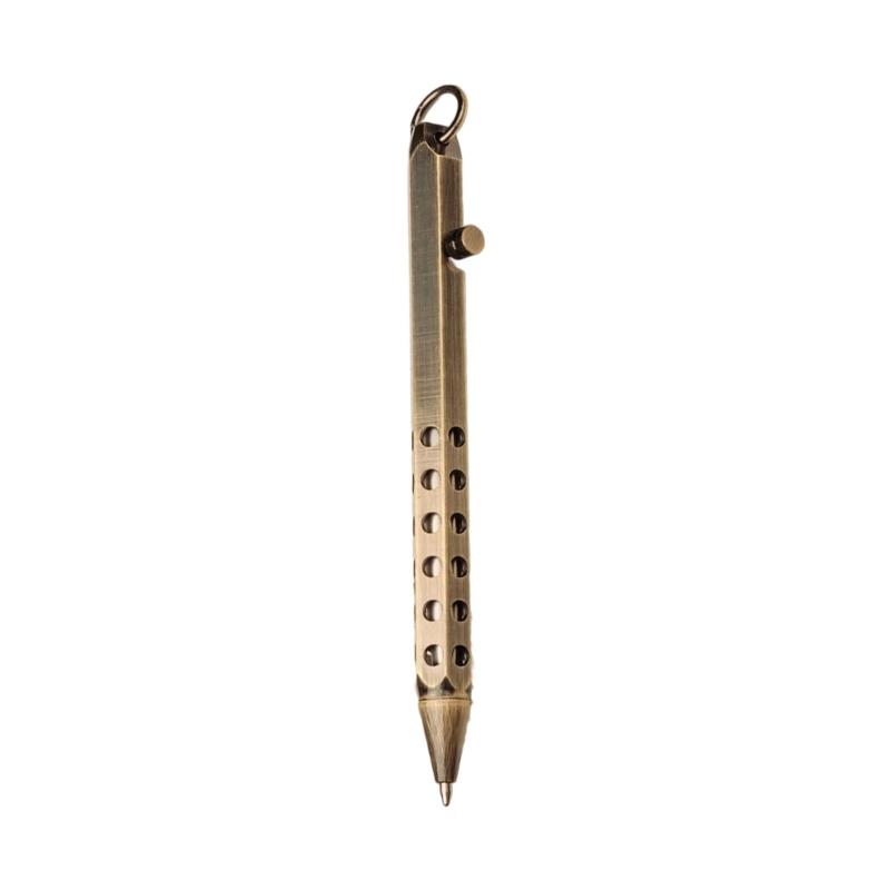 0.7mm Retro Ballpoint Pen Metal Signing Pen Bolt Action Pen For Creative Writing Drawing Needs