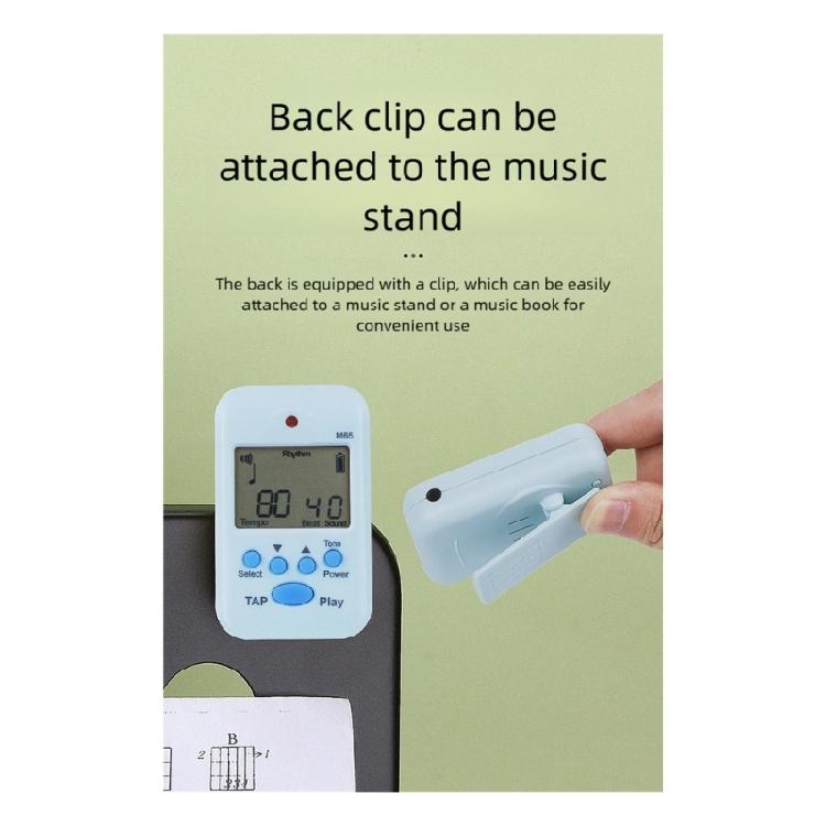 Small Electronic Metronome Professional Clip on LCD Digital Rhythm Metronome for Skipping Rope and Running Exercises