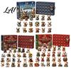 French Bulldog Advent Calendar Calendar 24-Day Christmas Countdown Acrylic Ornament Collectible Frenchie Puppy Figurines Figurine Hanging Decor for