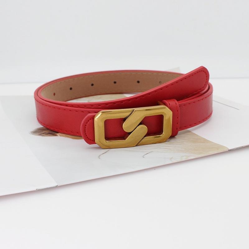 Fengqing Student 8-Character Buckle Women'S Belt Decoration Women'S Thin Belt Women'S