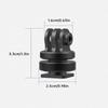 Hot Shoe Mount Adapter 1/4in Screw Hole For Action Cameras Aluminum Alloy Construction Three Claw Camera Mounts