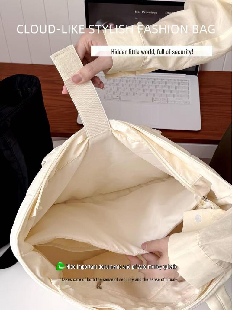2025 Women's Lightweight Puffy Tote Bag - Perfect for Travel, Work, Beach, Gym