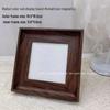 Retro Wood Grain Photo Frame & Nail Display Board for Content Creators