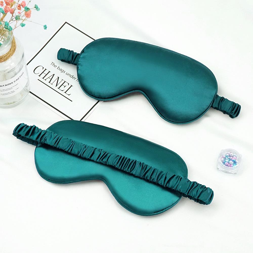 Double-Sided Mulberry Silk Eye Mask: Light-Blocking, Breathable, Unisex with Elastic Strap